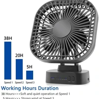 mini usb fan rechargeable battery fan with timer strong wind 3 speed 7 fan leaf desktop portable quiet office camping outdoor