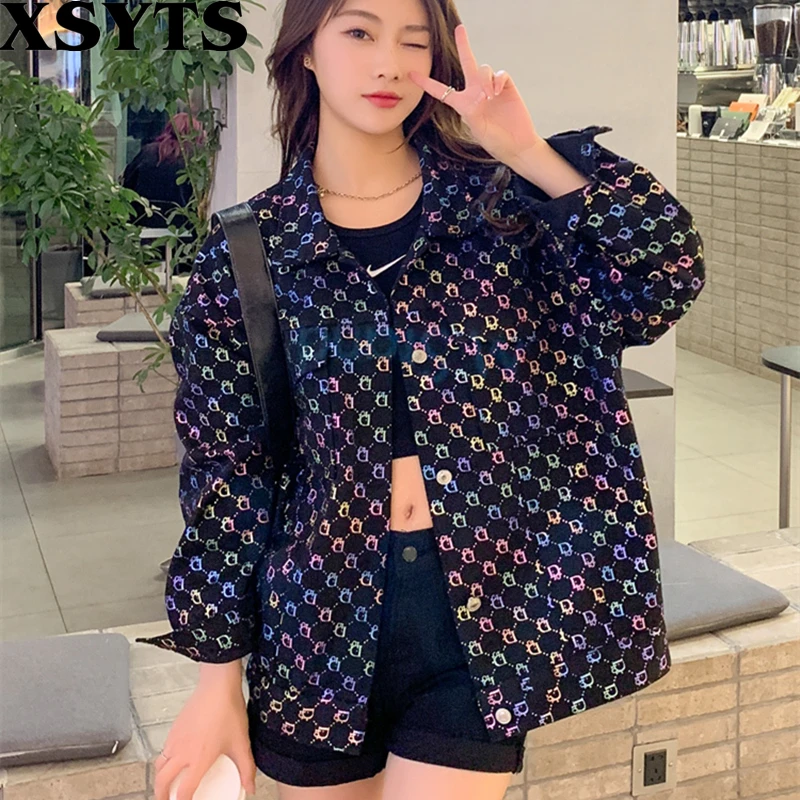 

Casaco Coats Korean Fashion Temperament Denim Jacket Women Spring Autumn 2022 New Trendy Thin Denim Jackets Female Jeans Jackets