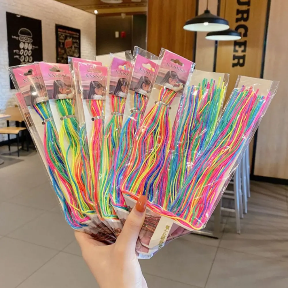 Красочная кисточка детский сделай сам хвост для девочек плетеная веревка волос