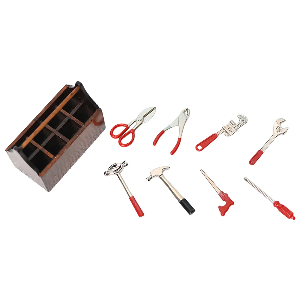 Миниатюрный ящик для инструментов игрушки крошечные инструменты декор