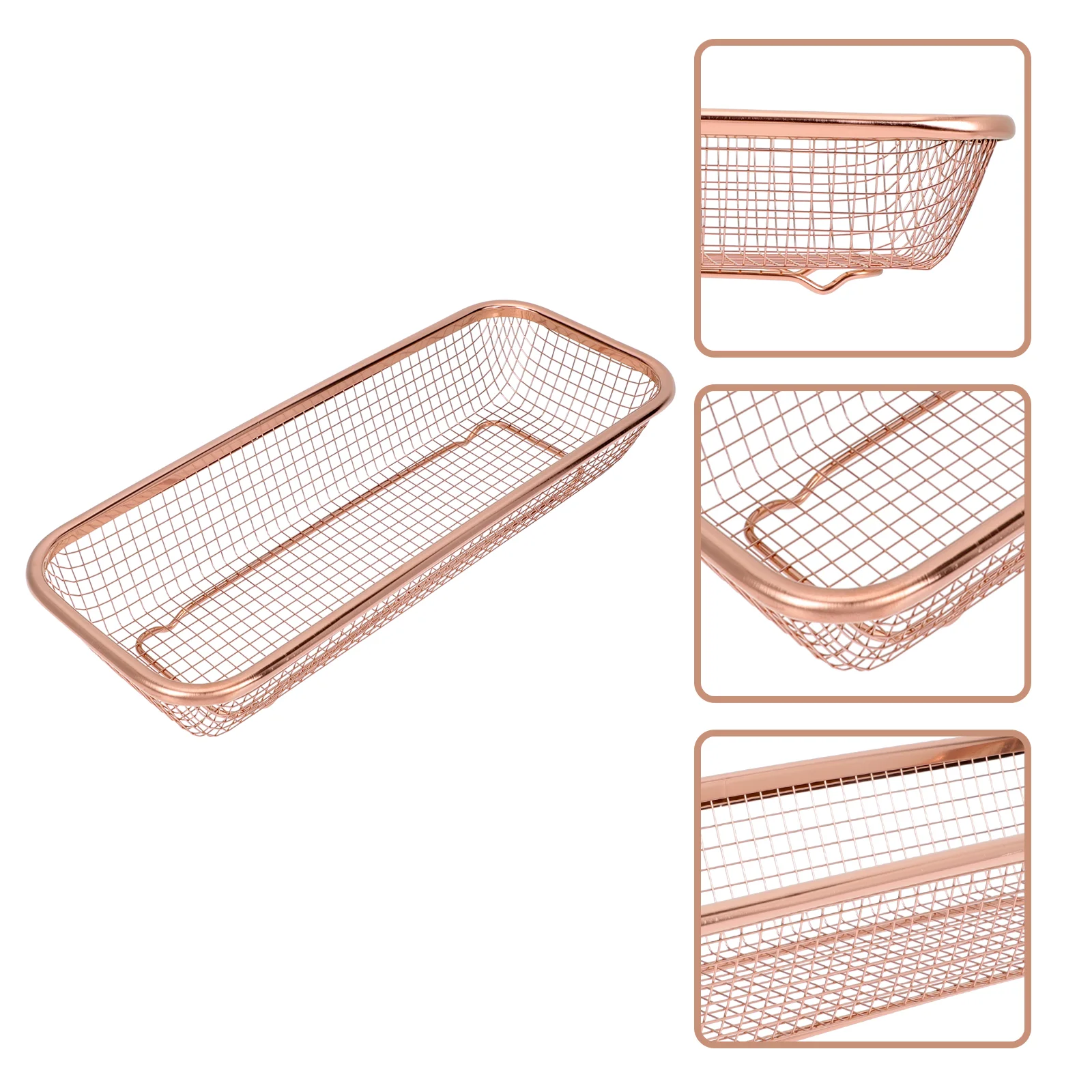 

Utensil Organizer Cutlery Tray Storage Holder Basket Drawer Silverware Chopsticks Flatware Mesh Chopstick Metal Steel Stainless