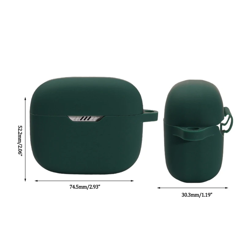 

Shock-Scratch Protective Silicone Earphone Case Compatible with T130NC TWS Earphone Precise Cutout Headphone Cover