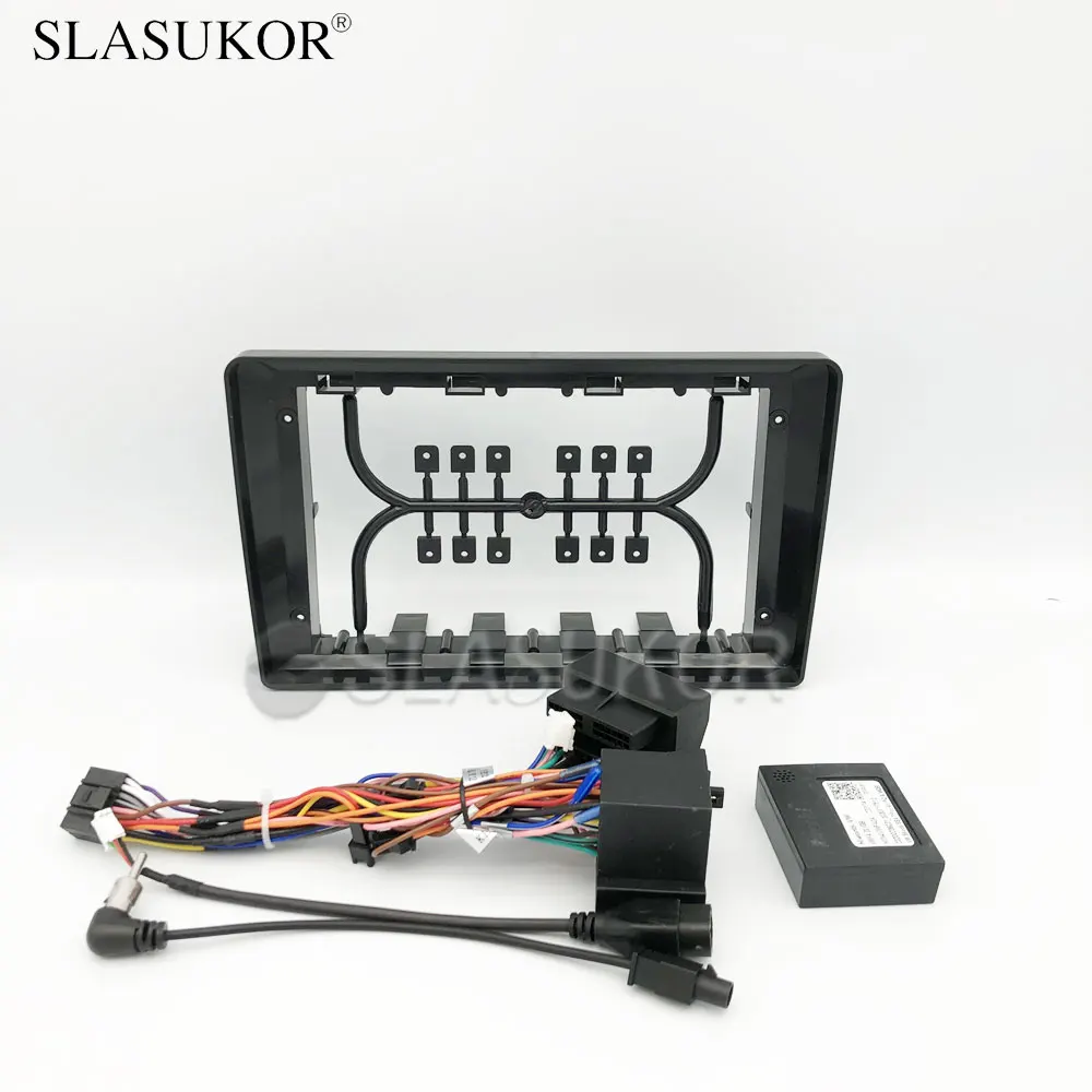 9 дюймов, для Volkswagen VW Golf, 4 провода, панель управления, стереопанель, установка для приборной панели, DVD, пластиковая панель, рамка