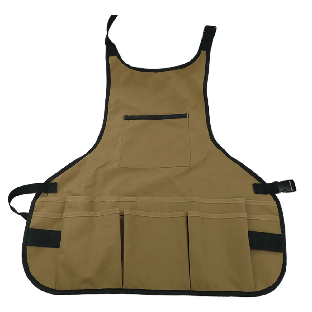 Износостойкий фартук из полиэстера регулируемый кухонный с несколькими