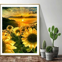 beauty sunflowers diy 5d diamond painting lovely full drill square embroidery mosaic art picture of rhinestones home decor gifts