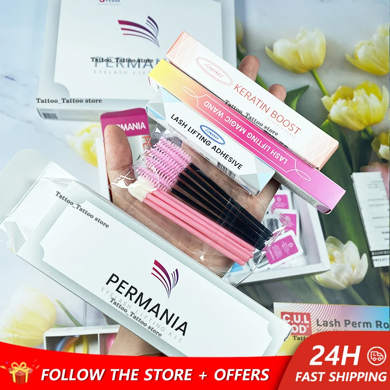 

LOMANSA PLUS Korean Eyelash Lifting Kit Silicone Pad Eyelash Extension Curl Makeup Tool with Stick Glue Lasting Growth Supplies