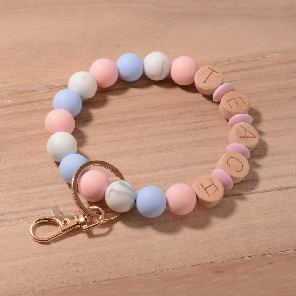 

Новинка 2022, обучающий брелок для ключей «мама» Rainbery, бусины, эластичная веревка, бусины, брелки, браслеты, подвеска, брелок для женщин и мужчи...