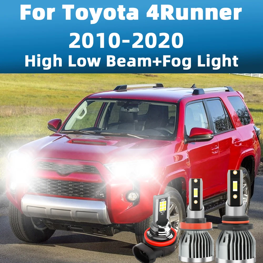 

6Pcs LED Headlight Car Light 9005 HB3 H11 26000Lm 110W 6000K Hight Low Beam Bulbs Fog Light Kit For Toyota 4Runner 2010-2020