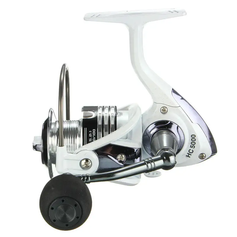 

Metal Spinning Reel Fishing Reels HC1000-HC6000 5.2:1 Gear Ratio Saltwater Freshwater Wheel for Carp Bass Ultralight Fish Reel