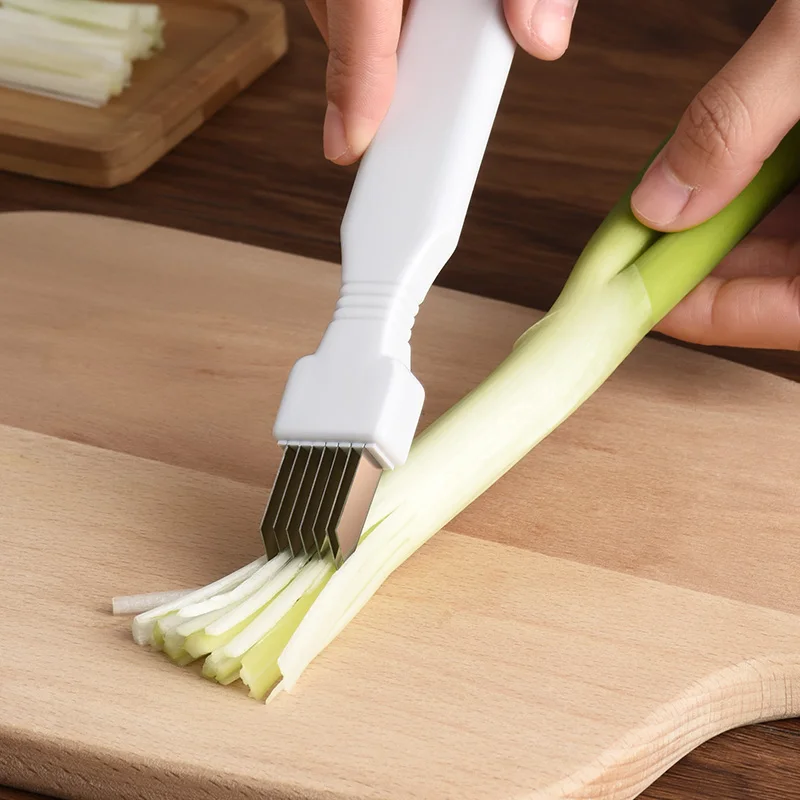 

Kitchen Onion Cutter Graters Multifunction Stainless Steel Green Spring Onion Slicer Device Vegetable Shredder Slicer Cutter