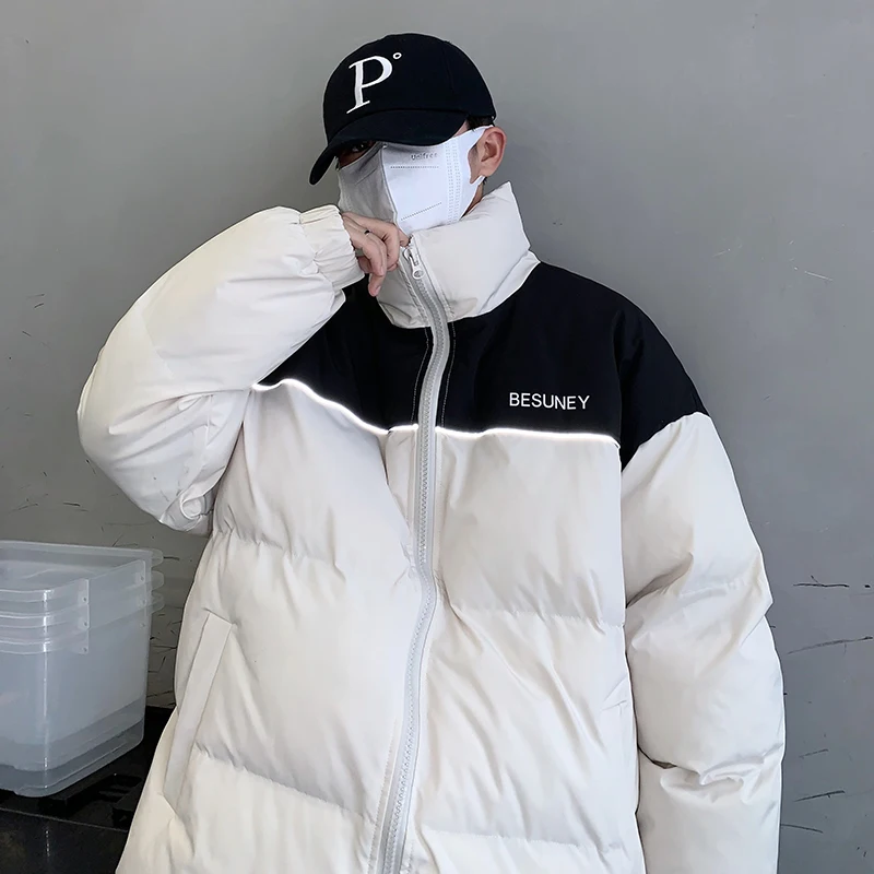 Mens Winter Jackets 2022 Luxury On Party Stand Collar Thick Warm Outwear Cats