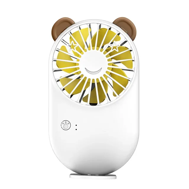 Мультяшный мини-карманный USB-вентилятор с зарядкой портативный небольшой