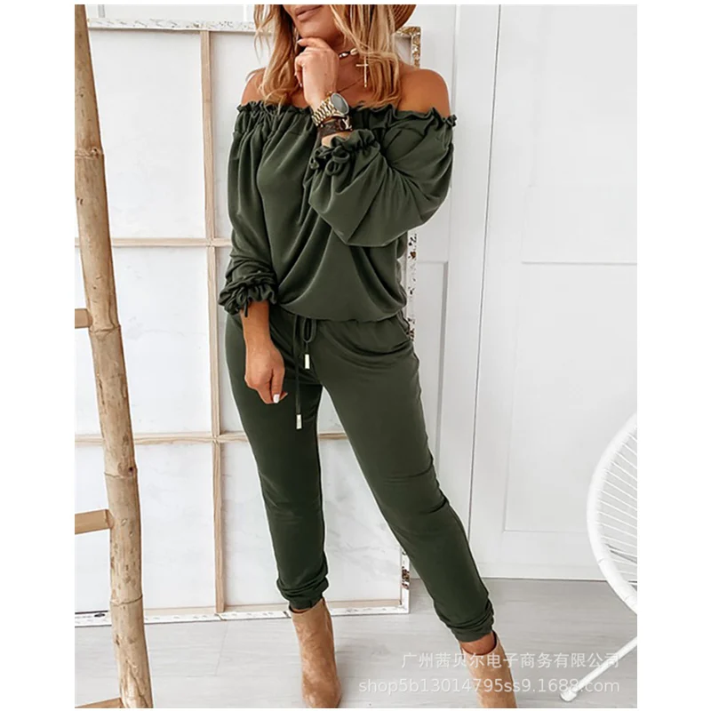 

Женский элегантный комбинезон Mandylandy Y2K, модный спортивный корсет с открытыми плечами и завязками на талии, брюки-карандаш, комбинезон, уличн...