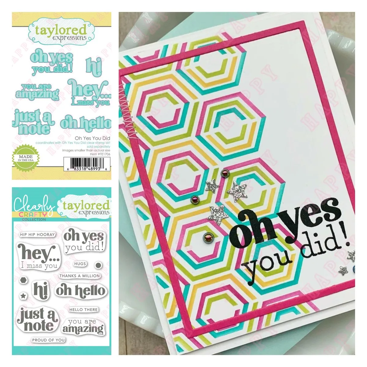 Лидер продаж 2022 Новое поступление шаблоны и штампы для вырезания Oh Yes You Did шаблон