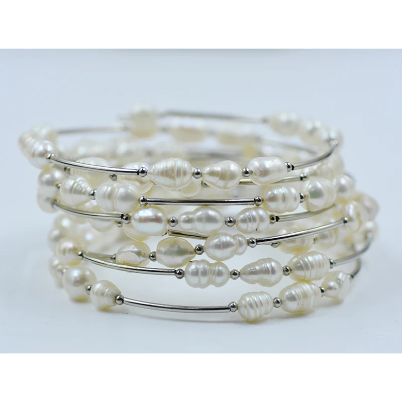 Очень классика и популярная. Браслет из жемчуга браслет натурального