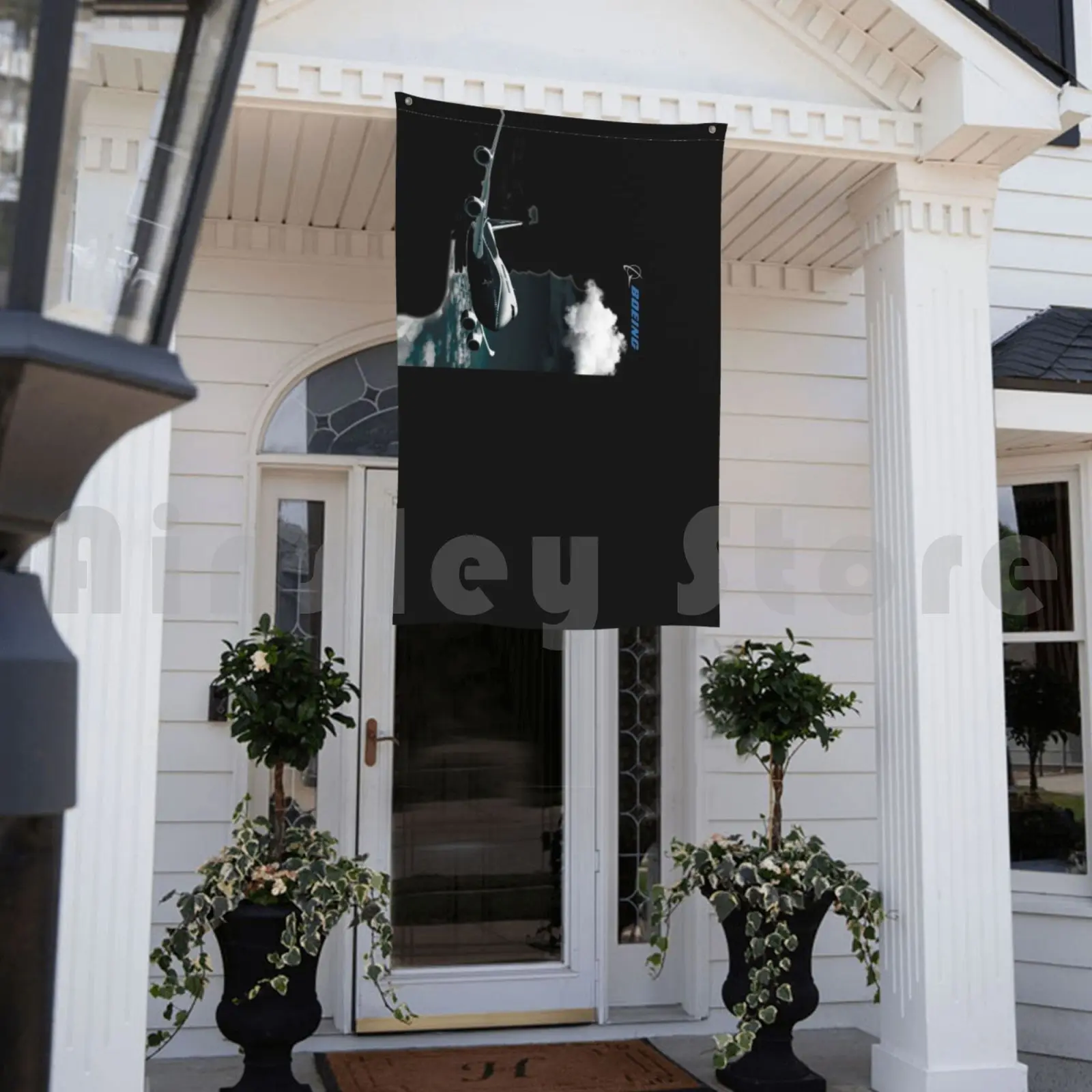 Самолёт Boein и логотип в небе наружный декор флаг автомобиля Боинг 747 самолёт с