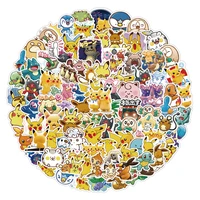 Cartoon Animation Lovely Pokemon Pikachu Kawaii Sticker Student Stationery Mobile Phone Computer Office Accessories Decoration