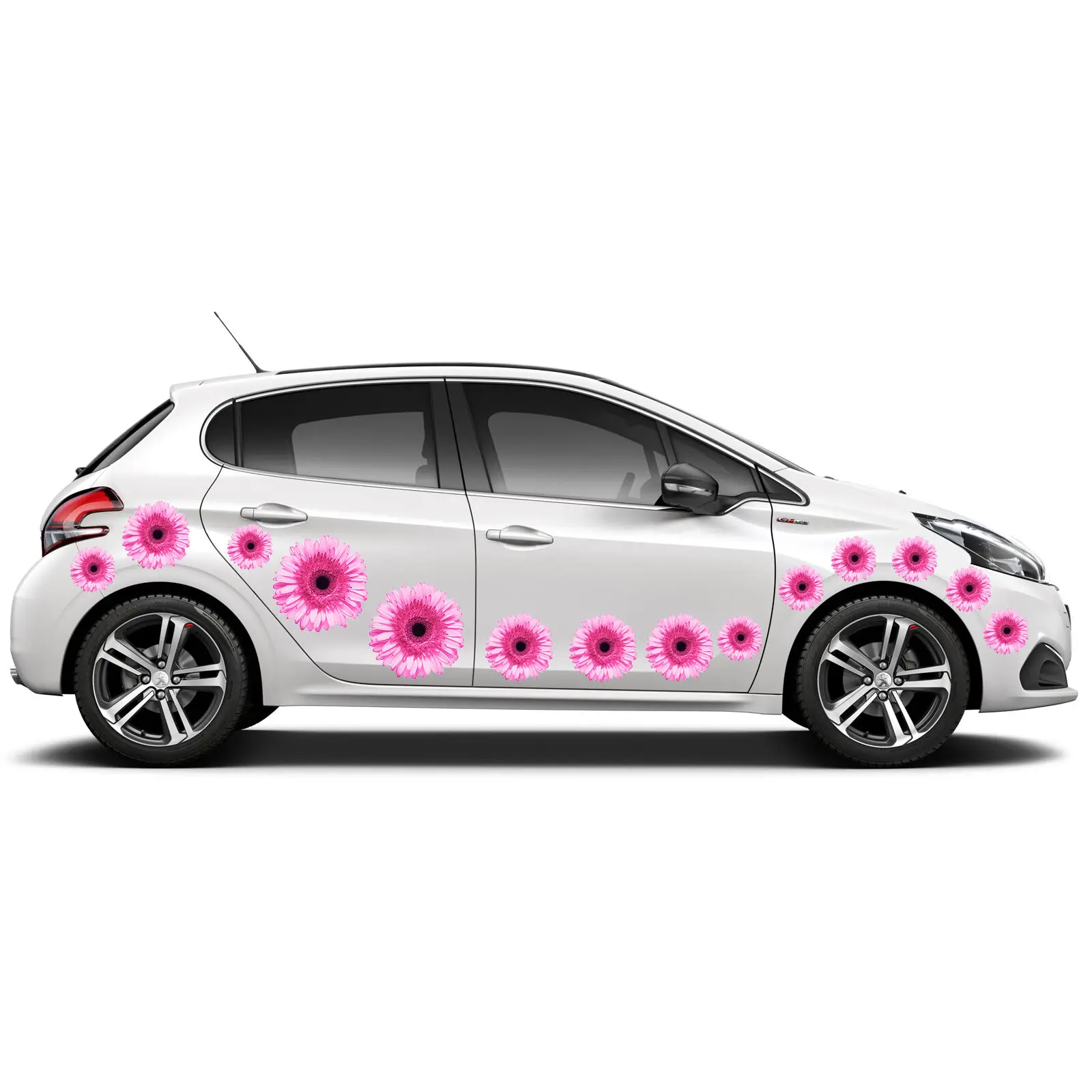 

FLOWER PINK DECAL CAR STICKERS GRAPHICS WINDOW WALL BODY PANEL NEW