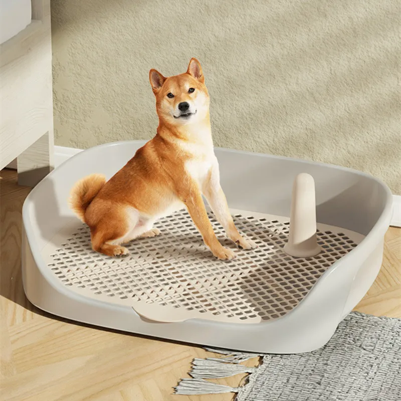 Dog Toilet box Indoor Dog Toilet box with Pillar Small Medium Dogs training Anti stepping dogs Toilets boxes Pet Supplies