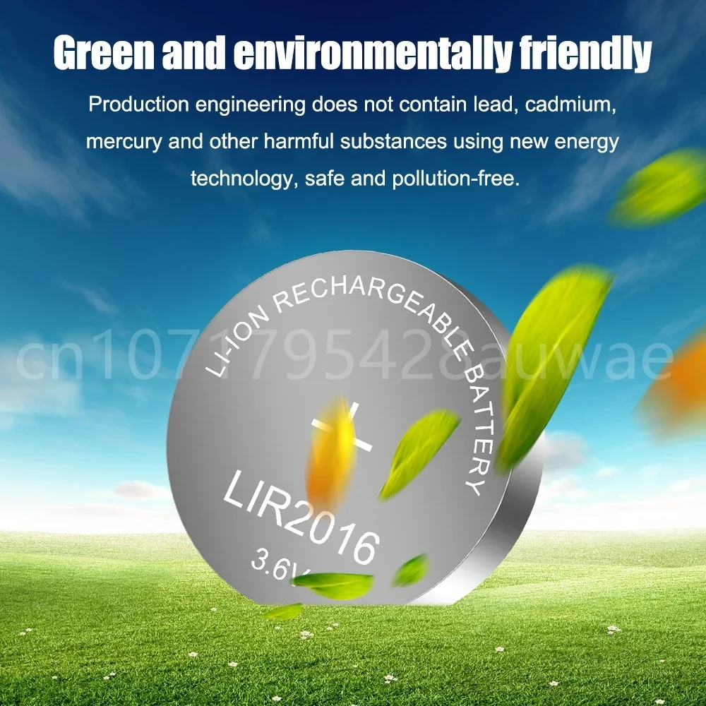 Литий-ионный перезаряжаемый кнопочный аккумулятор 3 6 В LIR2016