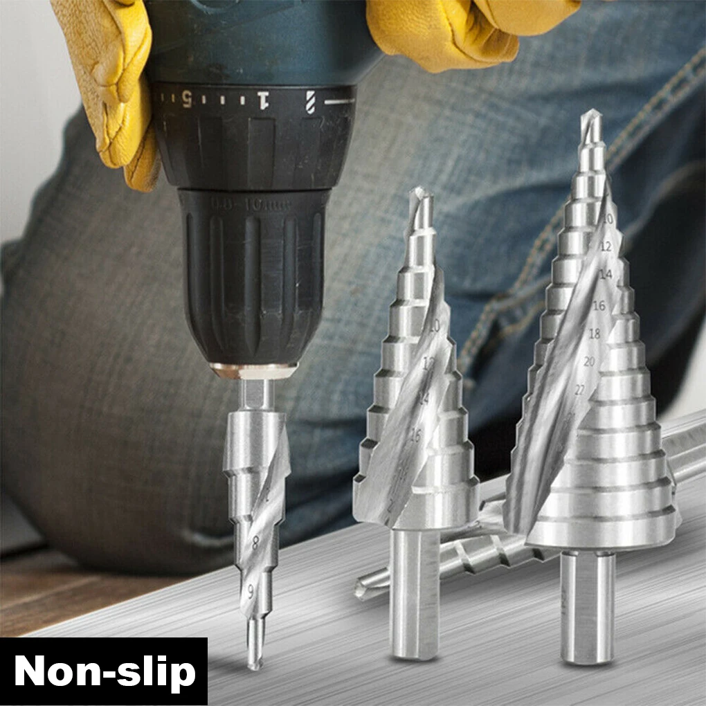 

3PCS Set Step Drill Bits Woodworking Drilling Bit Tools
