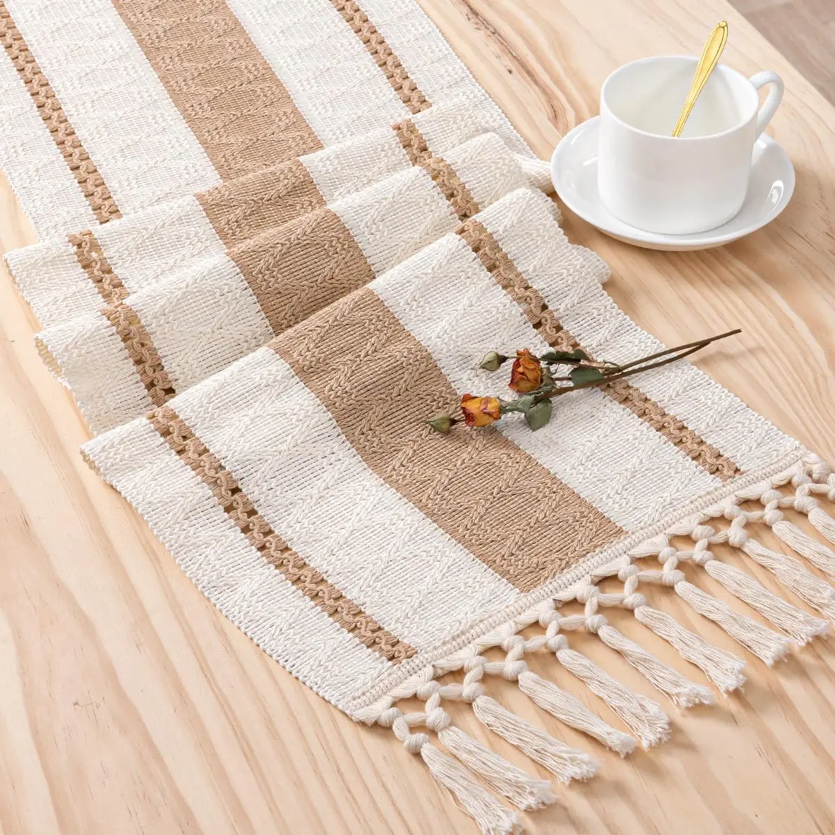 Льняная скатерть из хлопка и льна для украшения дома в деревенском стиле декор