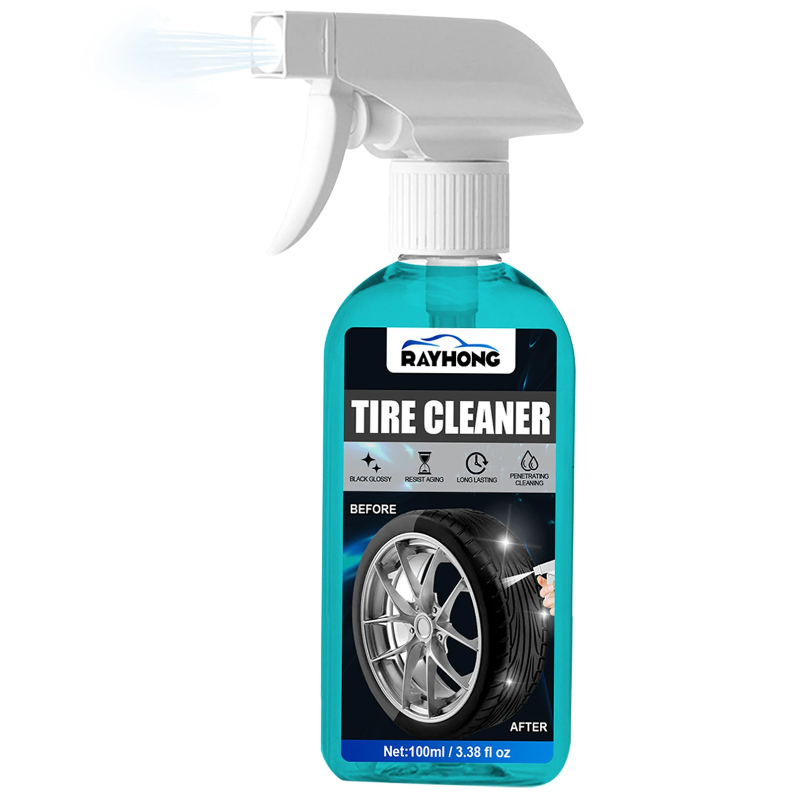 

Tire Cleaner Spray Car Cleaning Dressing Cleaner For Black Shiny Appearance Car Interior Cleaner Dressing Tire Kit For Dirt Dust