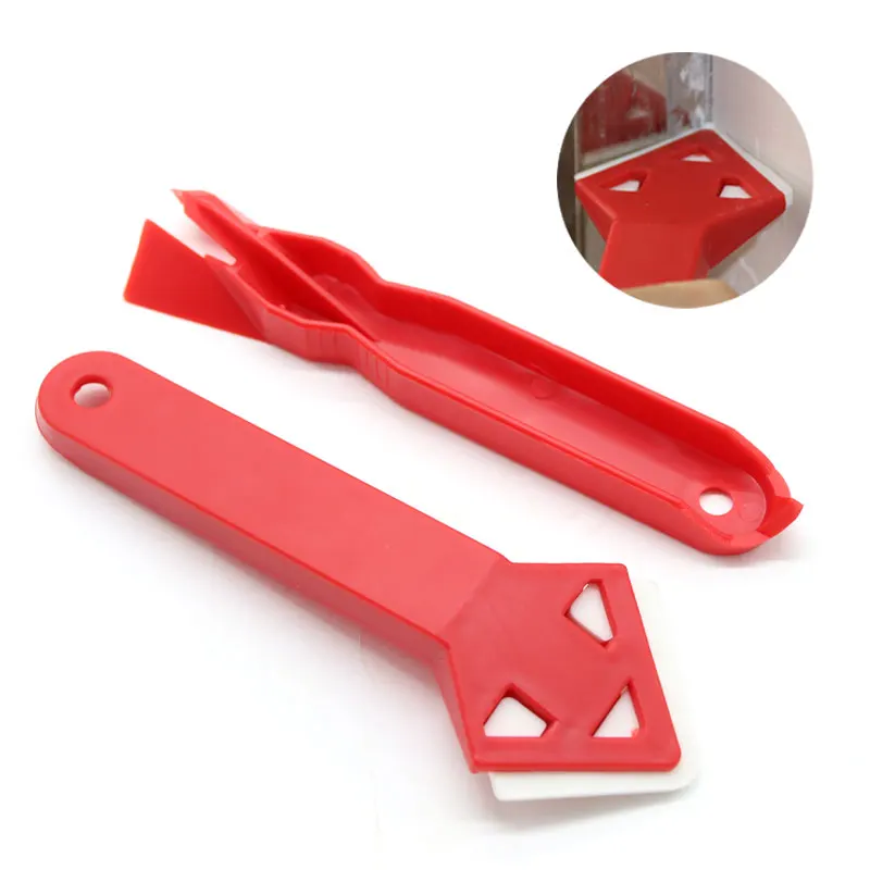

2 Pieces/set of Hand Tools Tile Surface Glue Scraper Caulking Trimming Tool Bathroom Kitchen Floor Seam Trimming Tool