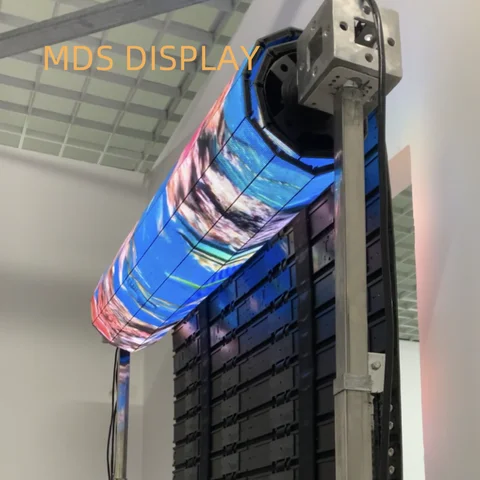 Внутренний водонепроницаемый складной светодиодный дисплей MDS P1.2, интерактивный напольный гибкий экран для лифта, свадьбы, концерта