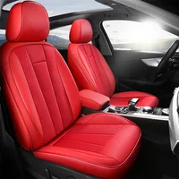 For Audi A4 2016 2017 2018 2019 2020 2021 2022 Custom Fitted Faux Leather + Ice Silk Car Seat Covers Set Interior Accessories