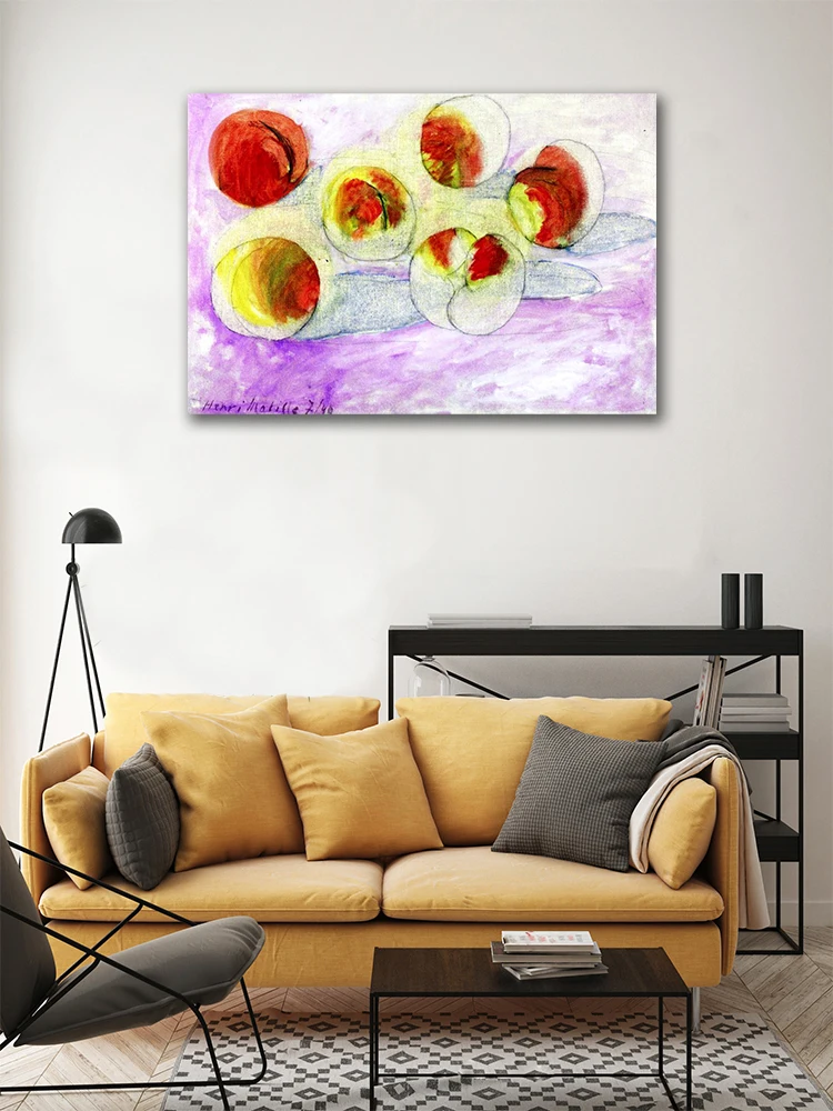 Картина на холсте персики