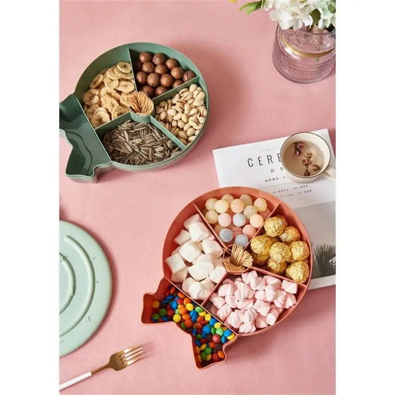 

Candy Box Bow With Lid Food Storage Supplies Candy Jar Nut Box Large Capacity Plastic Living Room Candy Display Tools Snack Box