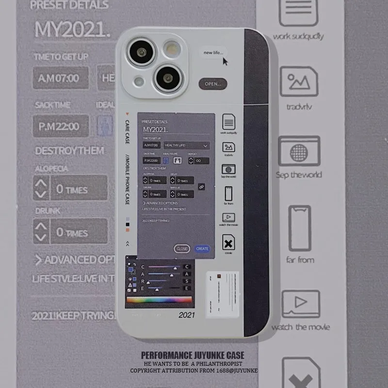 

New iPhon13 Case AI Palette Silicone TPU for iPhone11 12 13 Pro Max XS XR Fashion Boy Girl Smart Phone Cases