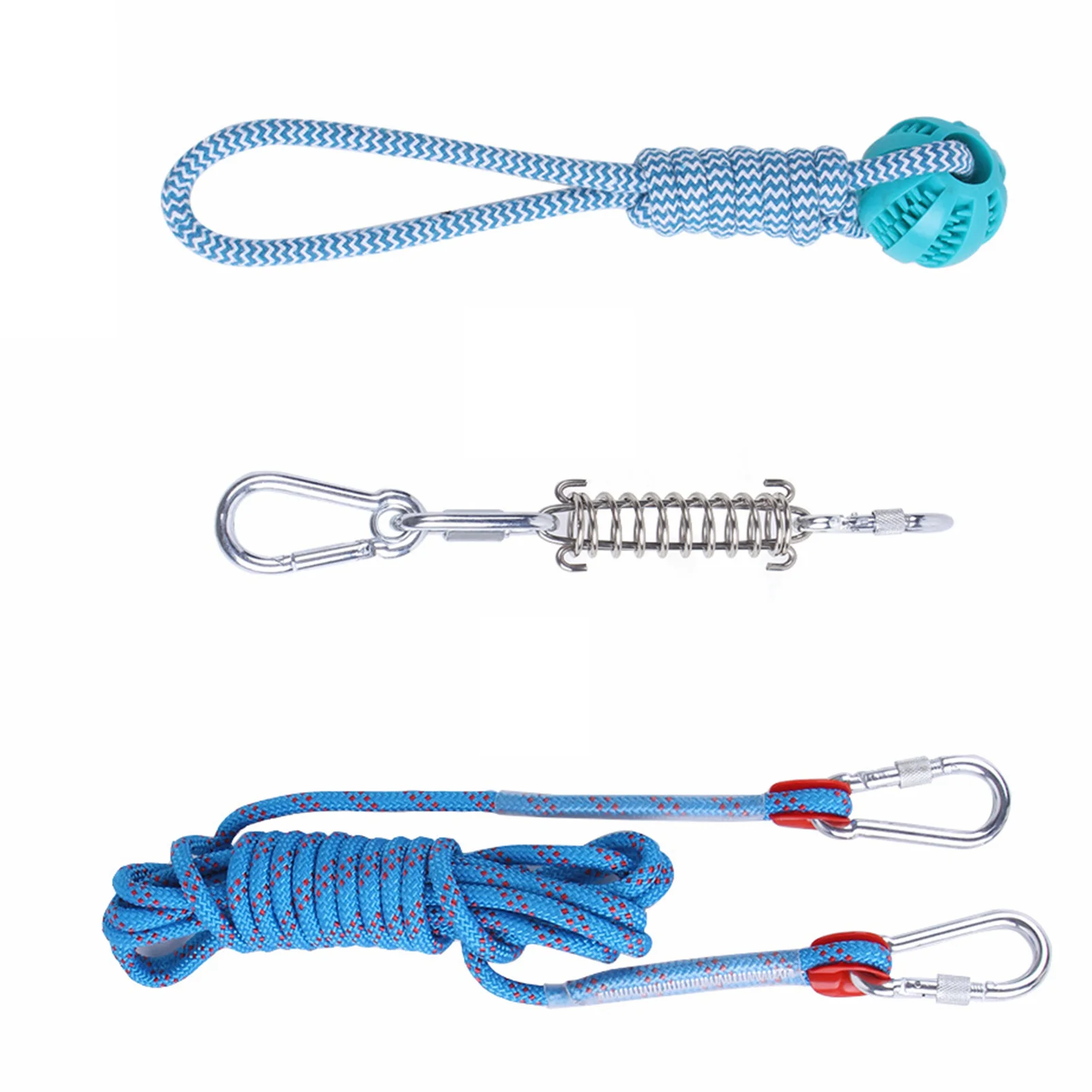 

Весенняя веревка для собак, игрушки, Весенняя веревка для упражнений на открытом воздухе, для бульдога, для наращивания мышц, Интерактивная ...