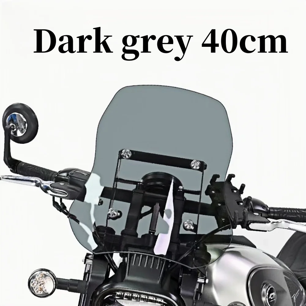 

Подходит для лобового стекла QJMOTO SRV600V с поручнем, переднее лобовое стекло, модифицированное усиленное лобовое стекло, закаленный клей QJMOTO SRV600V