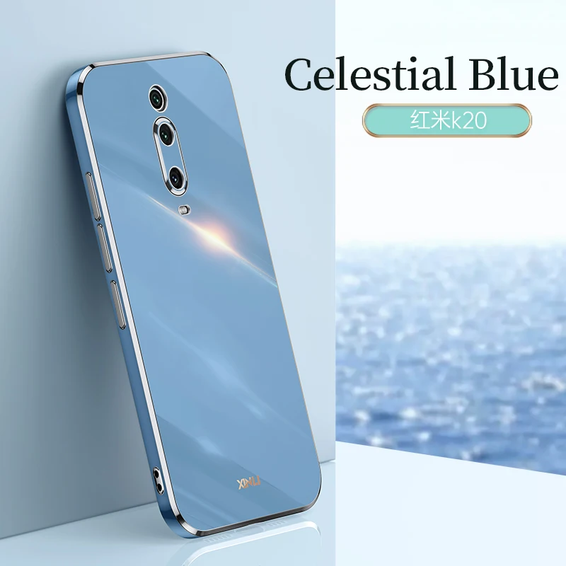 Роскошный глянцевый чехол для телефона с квадратным покрытием Xiaomi Mi 9T Pro Mi9T