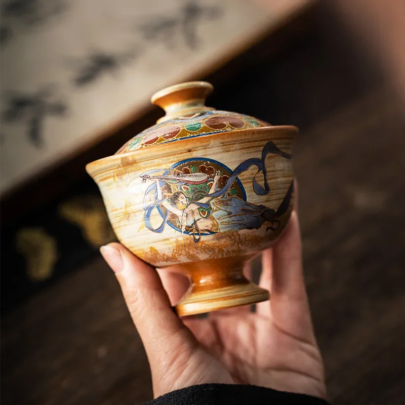 Одинарная чашка Dunhuang Tureen бытовая традиционная и креативная Бытовая чаша Kweichow для
