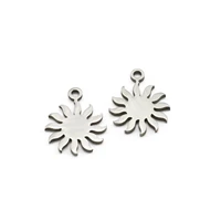 5pcs stainless steel sun star charms pendants for diy handmade earring necklace jewelry making bracelet findings
