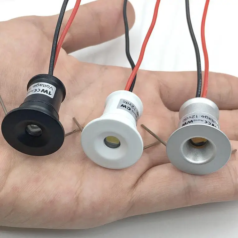 

Маленький Точечный светильник, 1 Вт, миниатюрный Светодиодный точечный светильник 12 В с регулируемой яркостью, 15 мм, встраиваемый Точечный светильник, IP65, потолочная лампа, витринный светильник