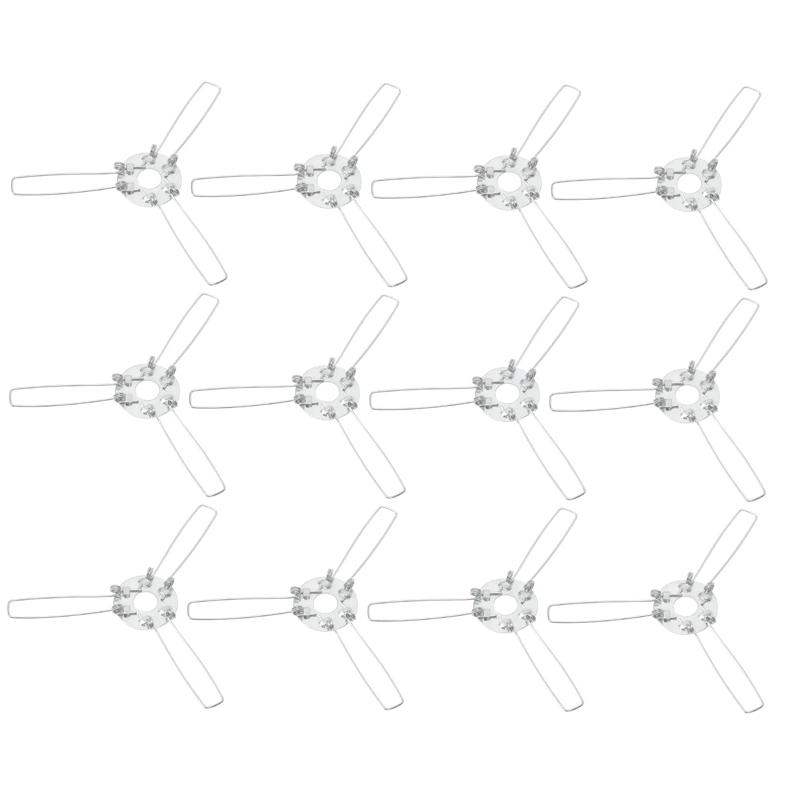 

12 Pcs Lighting Accessories Metal Stand DIY Spring Clips Lampshade Glass Clamps Fixing Buckles