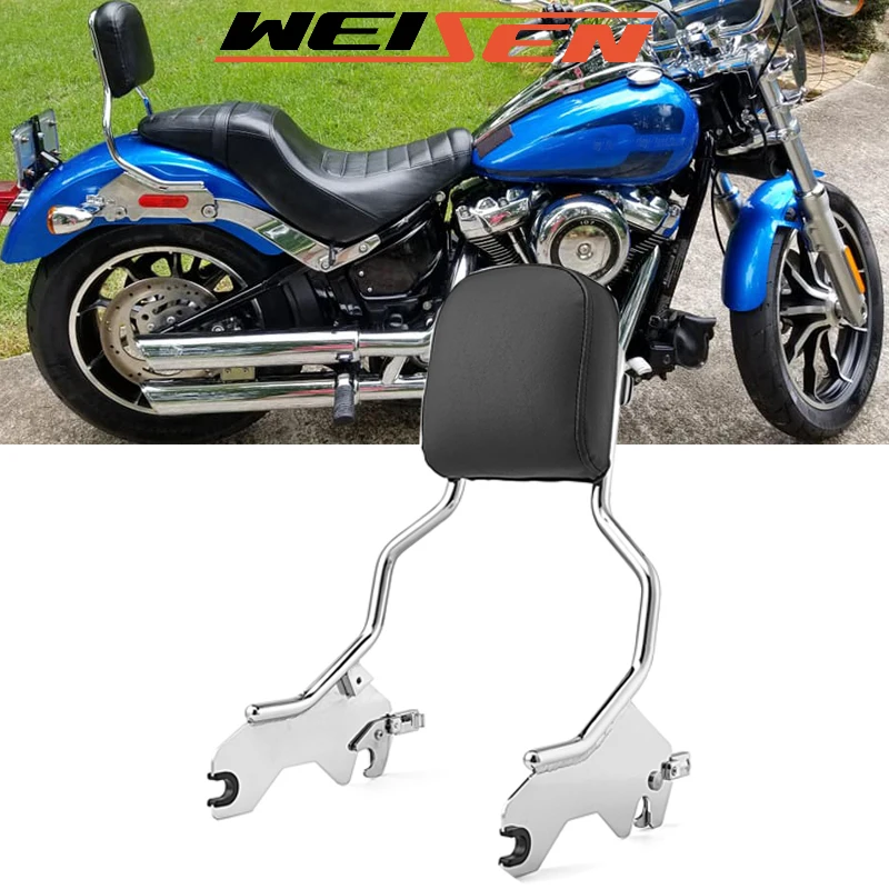 

Для Harley FXLR FXLRS FLSB 2018-2023 низкий всадник быстросъемная хромированная стандартная спинка sпанк полированные аксессуары для мотоциклов