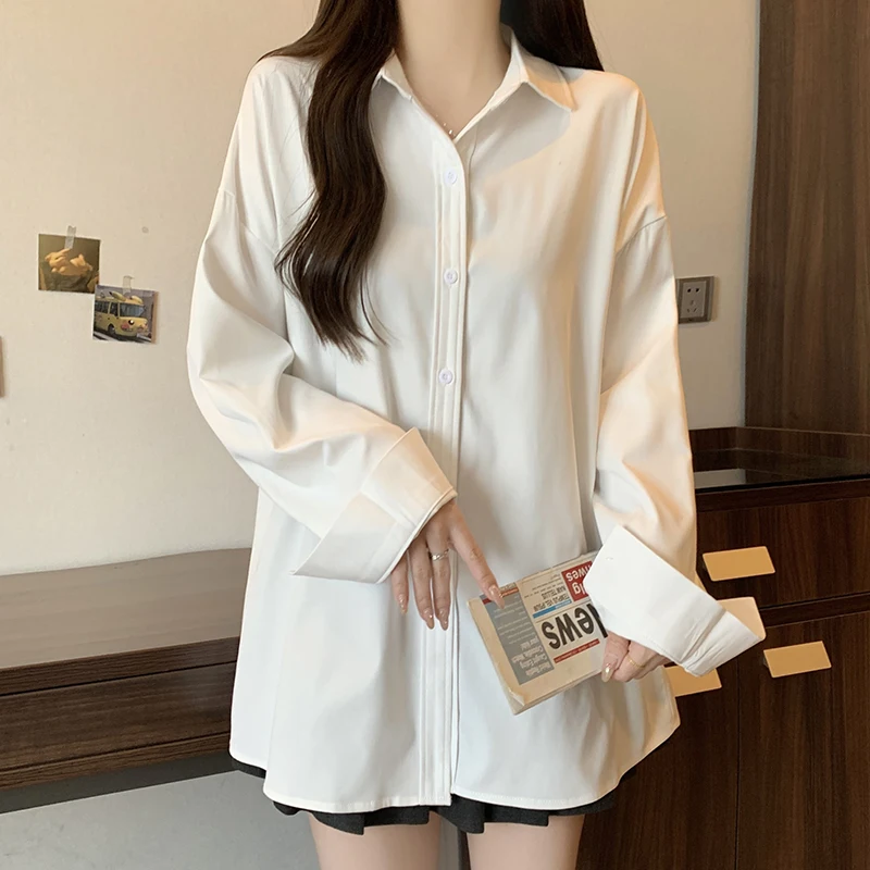 Новинка Весна 2024 рубашки с длинным рукавом верхняя одежда Женский Повседневный