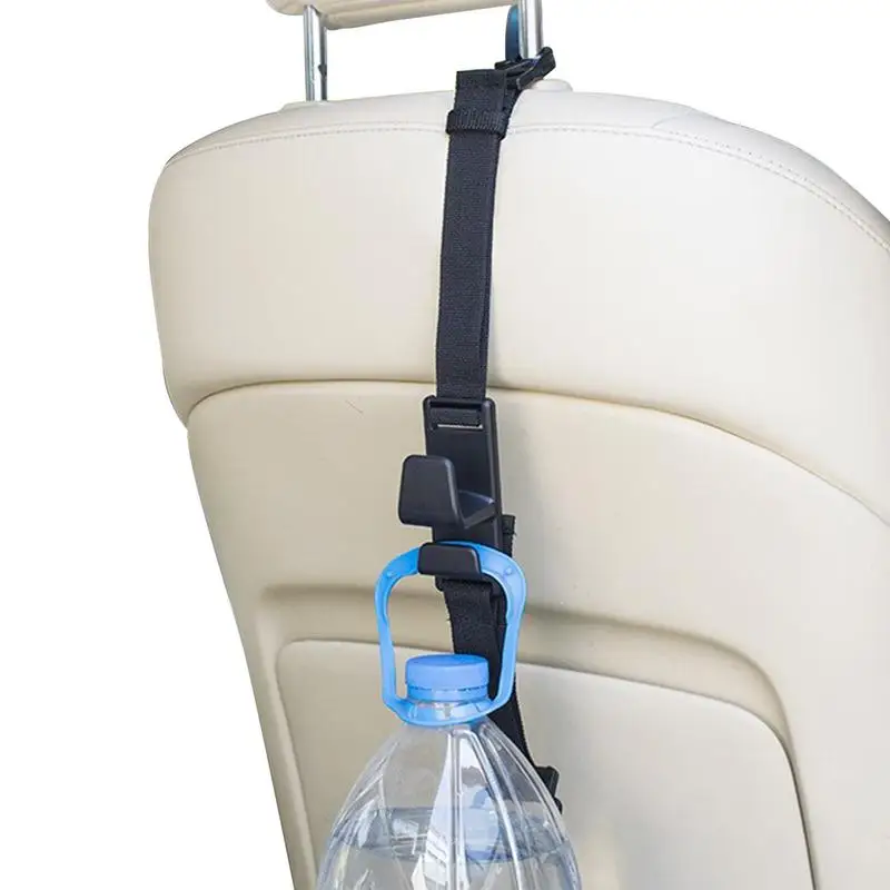 

Регулируемый автомобильный органайзер для хранения с двумя крючками для сумок, кошельков, пальто, крючков с ремешком, подходит для всех авт...