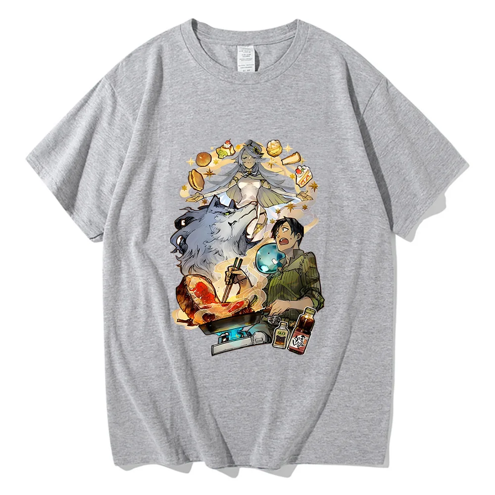 

Tondemo Skill De Isekai Hourou Meshi Light Fiction T Shirts WOMEN Food Summer Tshirts 100% Cotton T-shirts Sense of Design Print