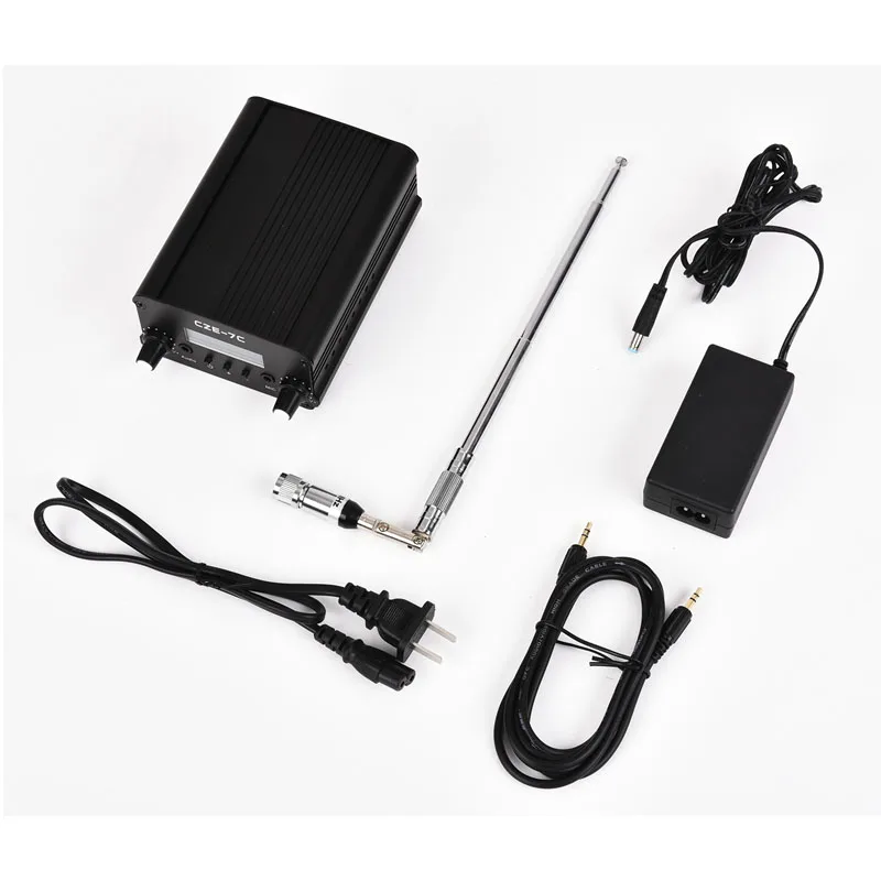

1W/7W PLL Stereo PLL FM Transmitter With Telescopic Antenna Kit For Car Radio School Broadcast