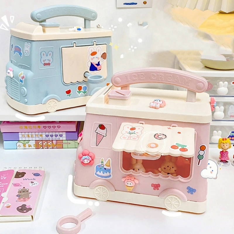 X6HD Детская копилка мультяшный автомобиль большая емкость PP восхитительный