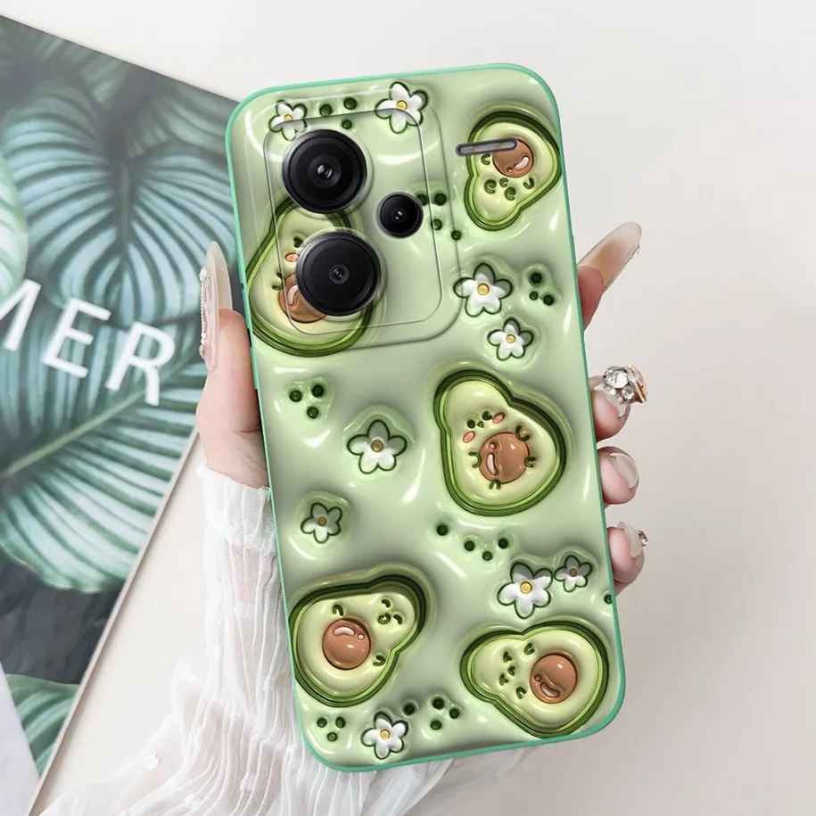 Силиконовый чехол для Xiaomi Redmi Note 13 Pro Plus с рисунком панды кролика