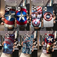 marvel superheroes captain america phone case for iphone 13 12 11 pro mini xs max 8 7 plus x se 2020 xr cover