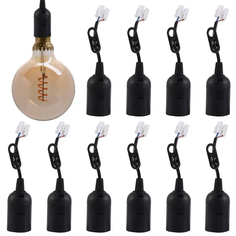 

Light Socket With Cord 10pcs E27 Pendant Light Socket With Cord Safe And Durable Hangings Light Cord With E27 Light Bulb Socket