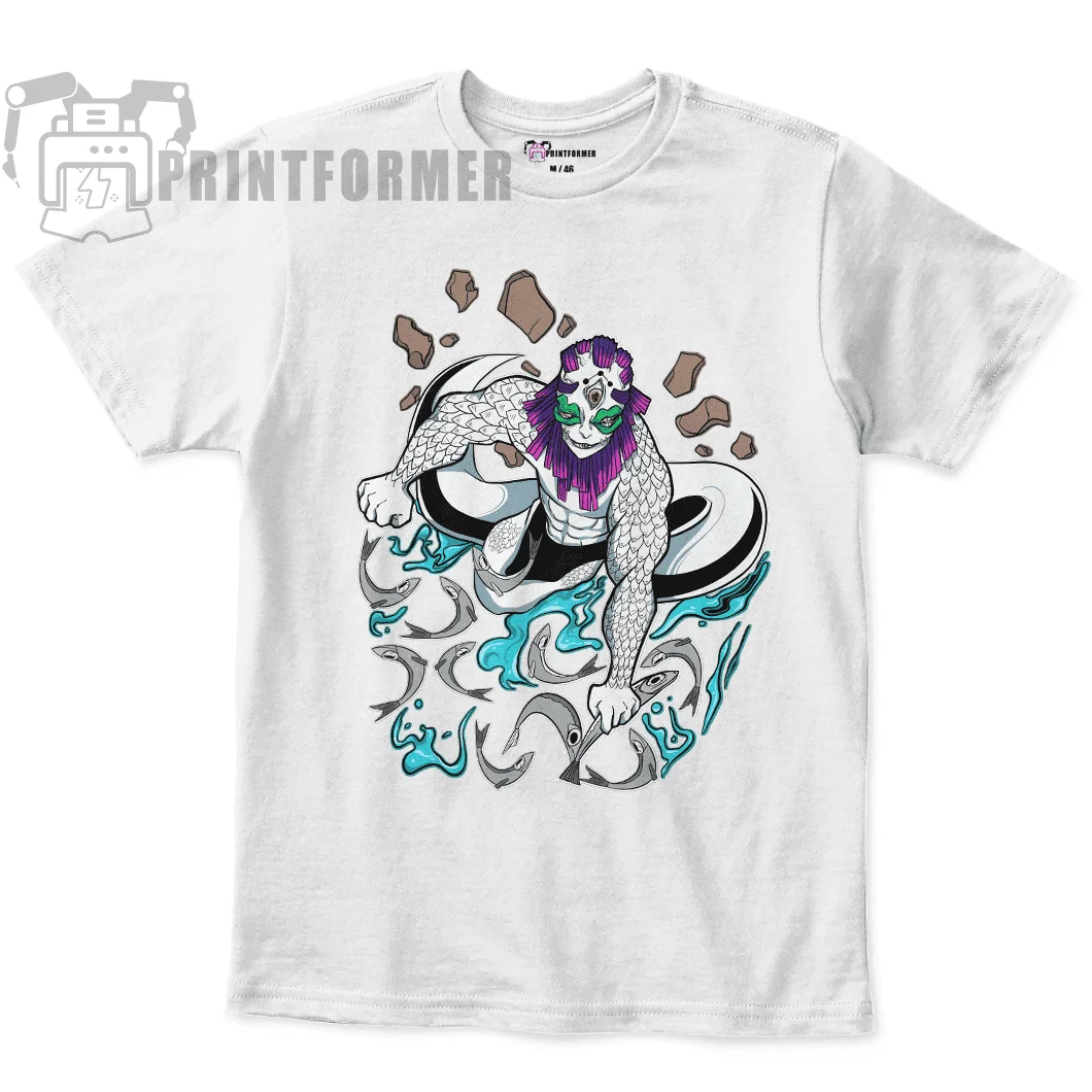 Футболка Gyokko Demon Slayer Kimetsu No Yaiba Anime Manga Черная рубашка всех размеров